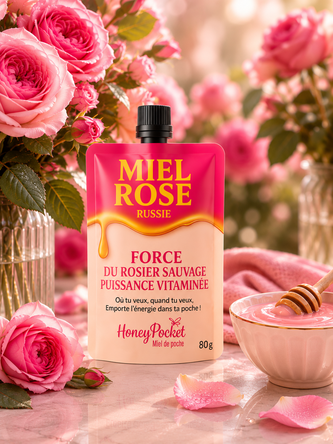 Honey Pocket – Miel Rose Premium (80 g) – Image 2