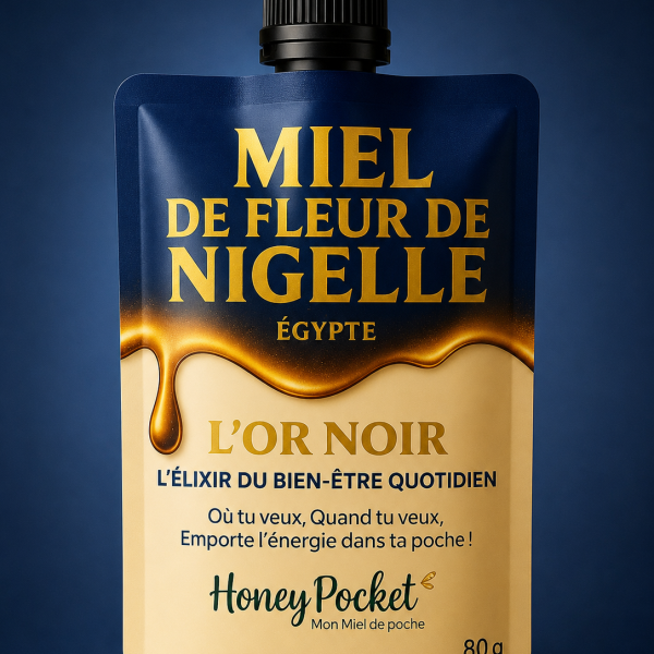Honey Pocket – Miel de Nigelle Premium (80 g)