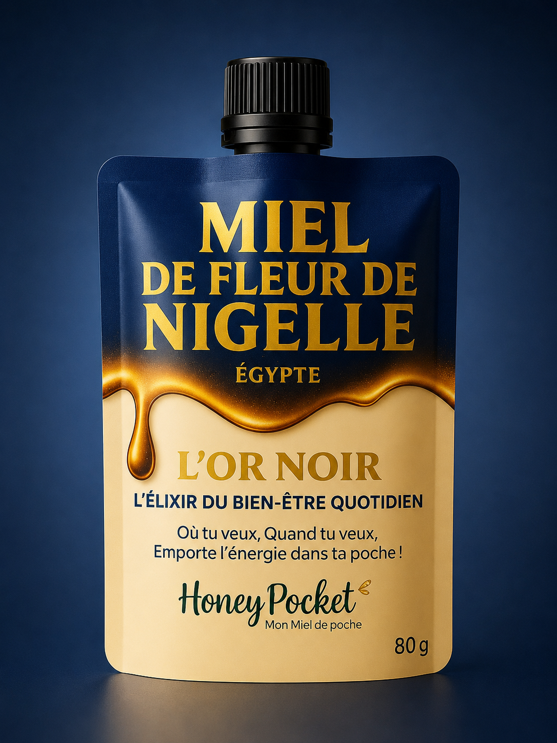 Honey Pocket – Miel de Nigelle Premium (80 g)