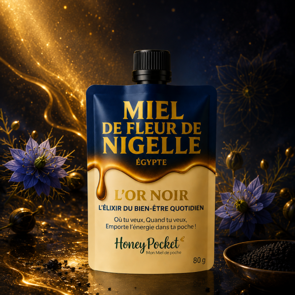 Honey Pocket – Miel de Nigelle Premium (80 g)