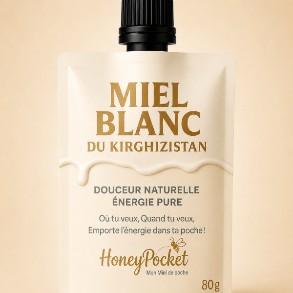 Honey Pocket – Miel Blanc du Kirghizistan (80 g)