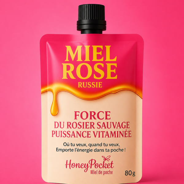 Honey Pocket – Miel Rose Premium (80 g)