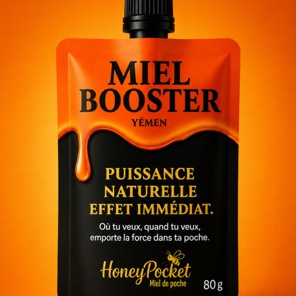 Honey Pocket Booster – Miel Énergie Aphrodisiaque (80 g)